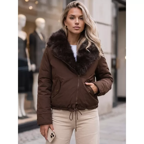  Dámska bunda DSTREET TY6071 KARAMELOVÁ 
