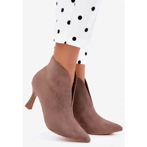 Dámske členkové topánky BOTO 6470 BROWN 