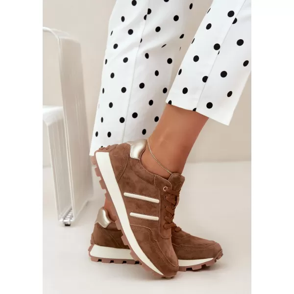  Dámske tenisky D&A LR62-7101 BEIGE 