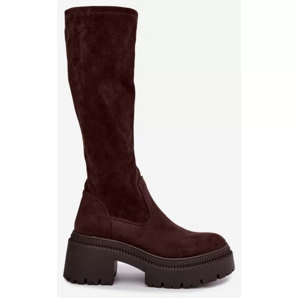  Dámske čižmy BOTO 9671A-1 BROWN 