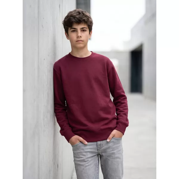  Detská mikina MALFINI CREW 427 GARNET 