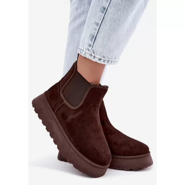  Dámske topánky BIG STAR SHOES UU274174 BROWN/BEIGE SHADOWS 