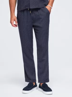 Pánske nohavice OMBRE OM-PACP-0311 NAVY BLUE