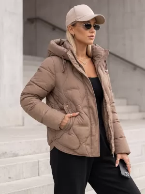 Dámska bunda DSTREET TY5941 BÉŽOVÁ