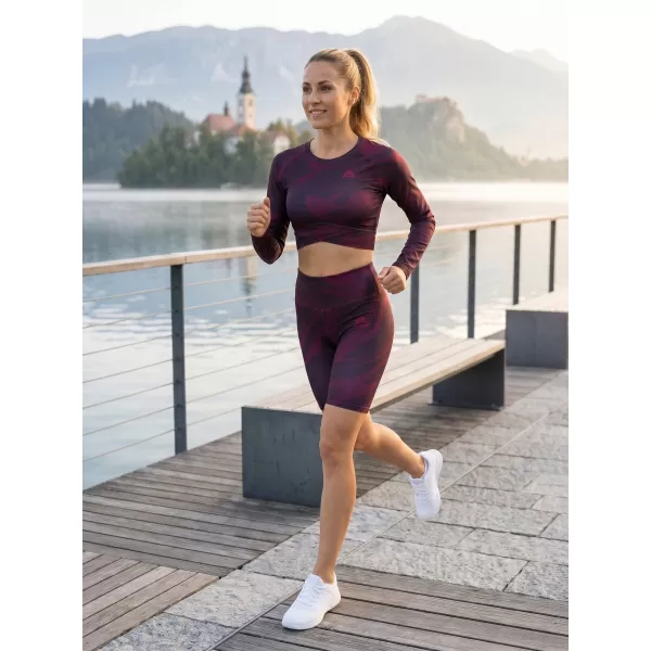  Dámske legíny nad kolená premium (nové veľkosti) ALTISPORT VOJ/ALW072LEG06 WINE-RED 