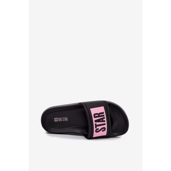  Detské šľapky BIG STAR SHOES TT374A004 BLACK/PINK 