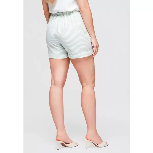  Dámske kraťasy OMBRE OW-ST-E0005 LIGHT GREEN 