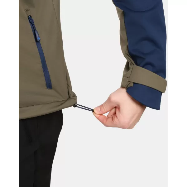 Pánska softshellová bunda KILPI ONTAVIO-M 1M0112KI KHAKI 