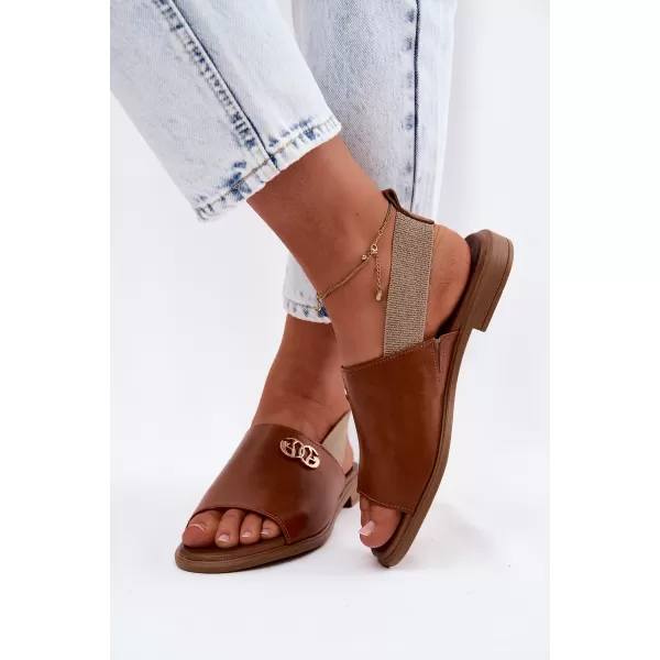  Dámske sandále ZAZOO 40473 BROWN 