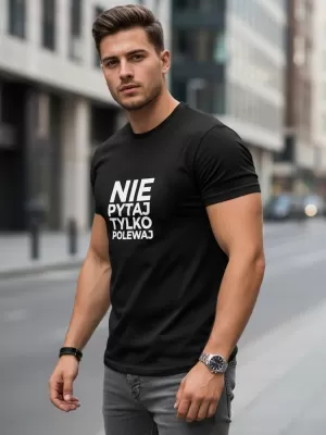 Pánske tričko DSTREET NX0113R-BK ČIERNA