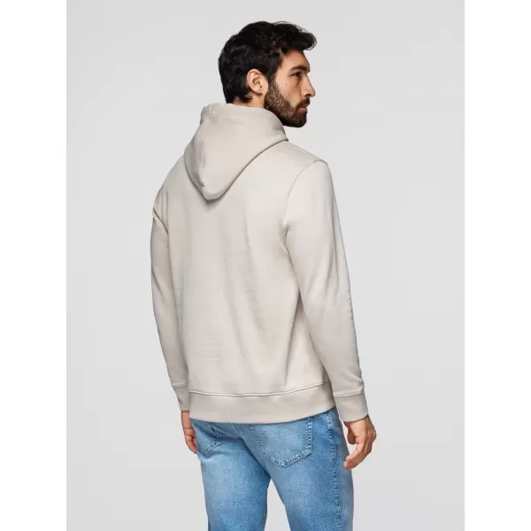  Pánska mikina OMBRE OM-SSBN-0270 LIGHT BEIGE 