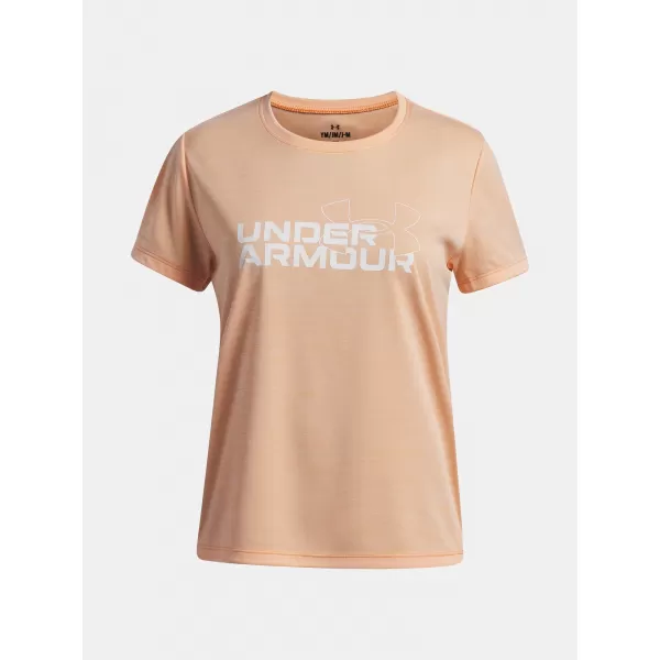  Dievčenské tričko UNDER ARMOUR TECH TWIST WDMK LOGO SS 6007134-870 ORANŽOVÁ 