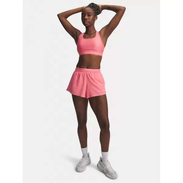  Dámske kraťasy UNDER ARMOUR VANISH WOVEN 3IN SHORTS 6009965-600 RUŽOVÁ 