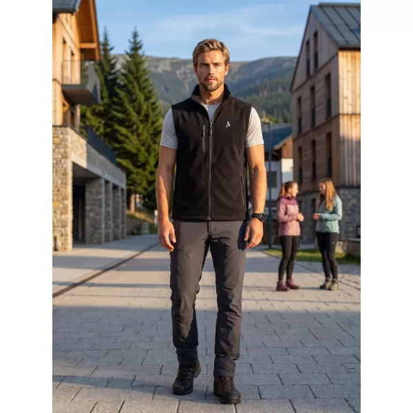  Pánska fleece vesta ALTISPORT ALM002525 ČIERNA 