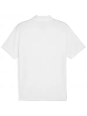 Pánske tričko s golierom PUMA TEAMGOAL POLO 658771-04 PUMA WHITE/BLACK/FEATHERGRAY