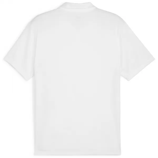  Pánske tričko s golierom PUMA TEAMGOAL POLO 658771-04 PUMA WHITE/BLACK/FEATHERGRAY 