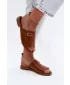 Dámske sandále ZAZOO 40473 BROWN