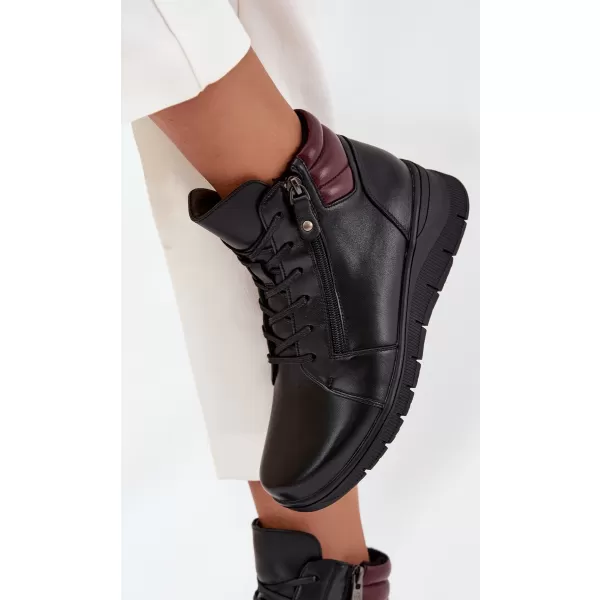  Dámske členkové topánky VINCEZA 39963 BLACK 