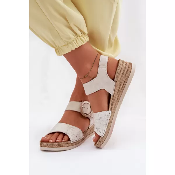  Dámske sandále INBLU RV000013 BEIGE 