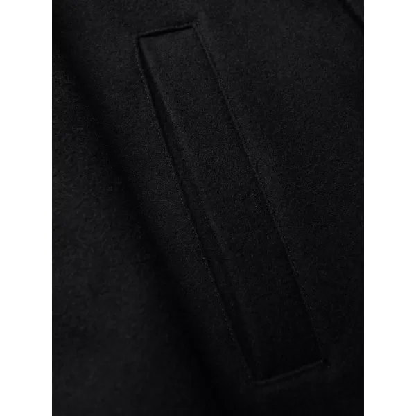  Pánsky kabát OMBRE OM-COWC-0156 BLACK 