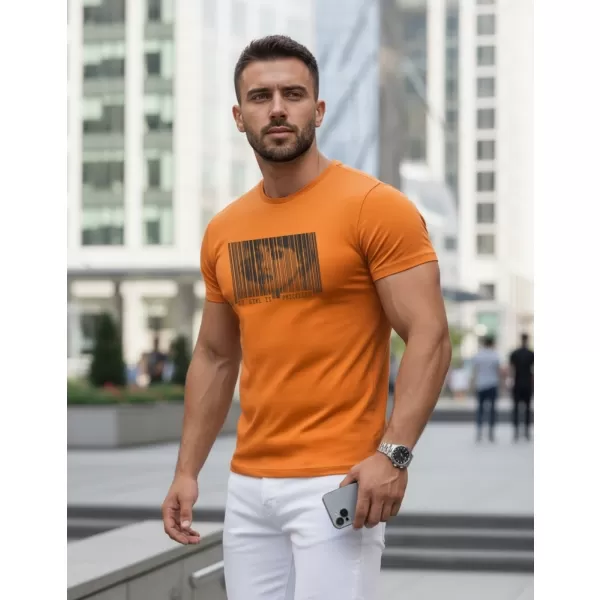  Pánske tričko DSTREET NX5014R ORANŽOVÁ 