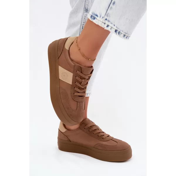  Dámske tenisky BIG STAR SHOES UU274015 BROWN/BEIGE 