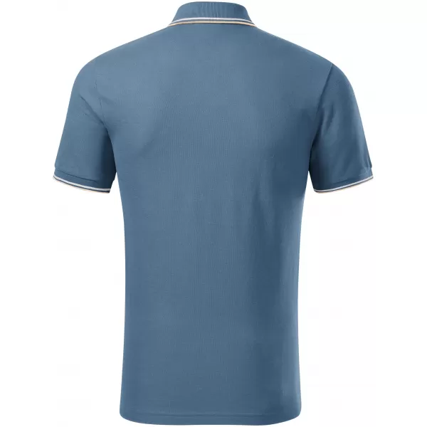  Pánske tričko s golierom MALFINI FOCUS 232 DENIM 