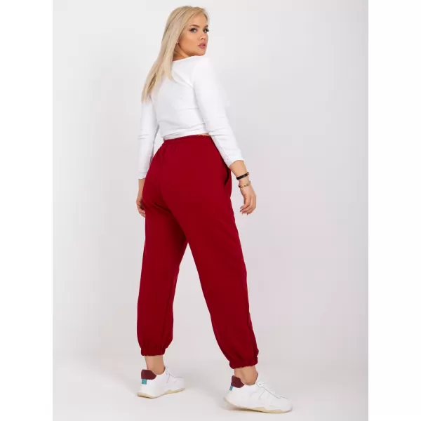  Dámske tepláky BASIC FEEL GOOD RV-DR-6331.86 BURGUNDY 