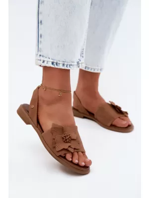 Dámske sandále ZAZOO 40471 BROWN