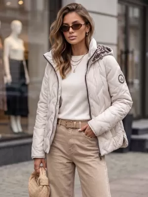Dámska bunda DSTREET TY5776 SVETLO ŠEDÁ