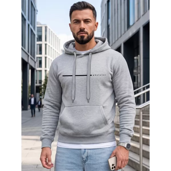  Pánska mikina DSTREET NX5128BX-02-09 SVETLO ŠEDÁ 