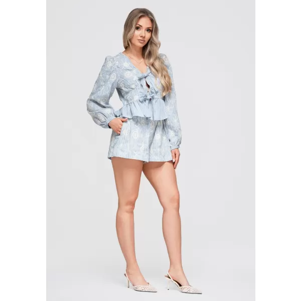  Dámske kraťasy OMBRE OW-ST-E0012 BLUE 