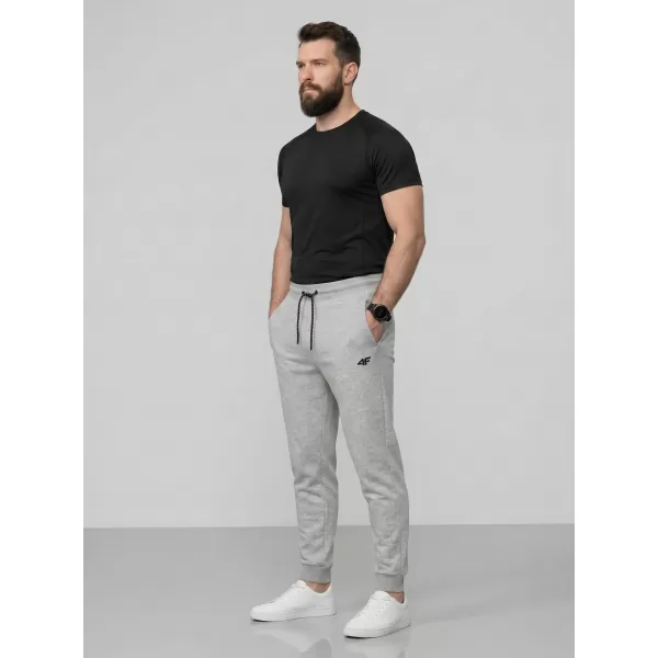  Pánske nohavice 4F WMM00TTROM1674 COLD LIGHT GREY MELANGE 