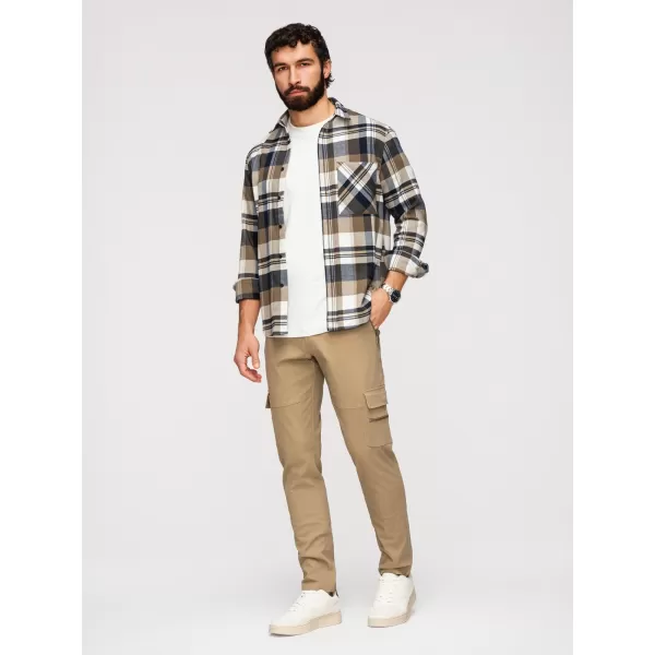 Pánske nohavice OMBRE P1517 KHAKI 