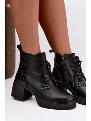 Dámske čižmy D&A CR62-3368 BLACK