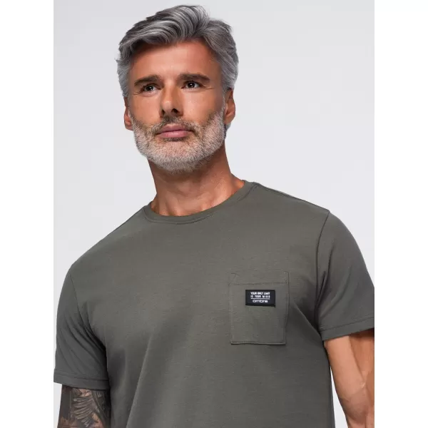  Pánske tričko OMBRE OM-TSCT-0305 GRAPHITE 