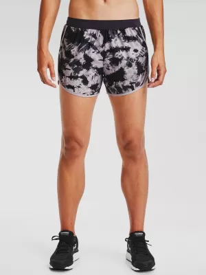 Dámske kraťasy UNDER ARMOUR W UA FLY BY 2.0 PRINTED SHORT 1350198-591 FIALOVÁ