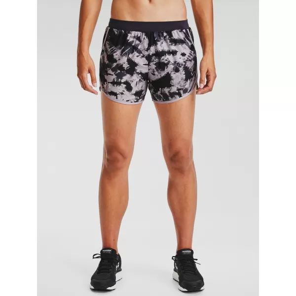  Dámske kraťasy UNDER ARMOUR W UA FLY BY 2.0 PRINTED SHORT 1350198-591 FIALOVÁ 