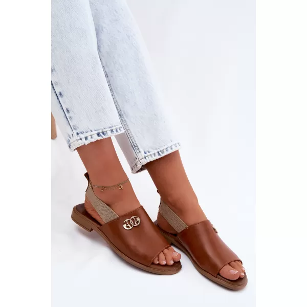  Dámske sandále ZAZOO 40473 BROWN 
