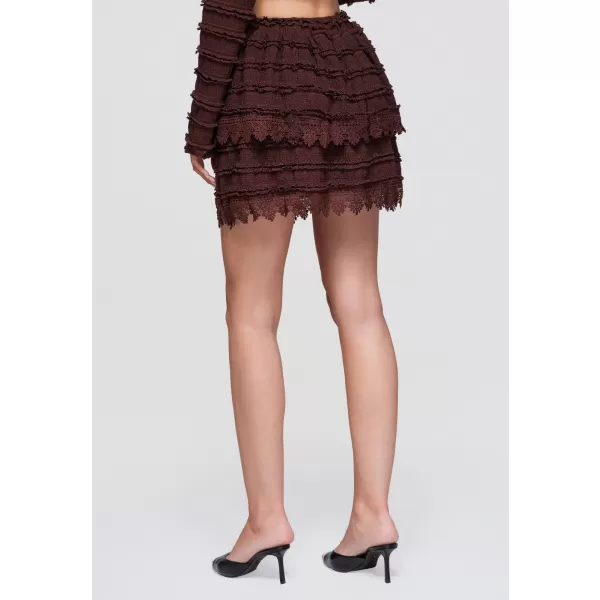  Dámska sukňa OMBRE OW-GL-E0015 DARK BROWN 