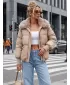Dámska bunda DSTREET TY5816 KARAMELOVÁ