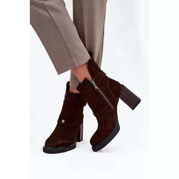  Dámske čižmy VINCEZA 91152 CHOCOLATE 