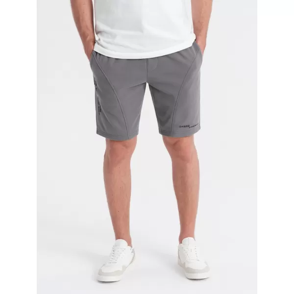  Pánsky set kraťas OMBRE Z127 LIGHT BLUE/GREY 