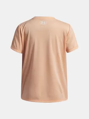 Dievčenské tričko UNDER ARMOUR TECH TWIST WDMK LOGO SS 6007134-870 ORANŽOVÁ