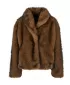 Dámska kožušinová bunda URBAN CLASSICS TB8120-01591 BROWN/BLACK