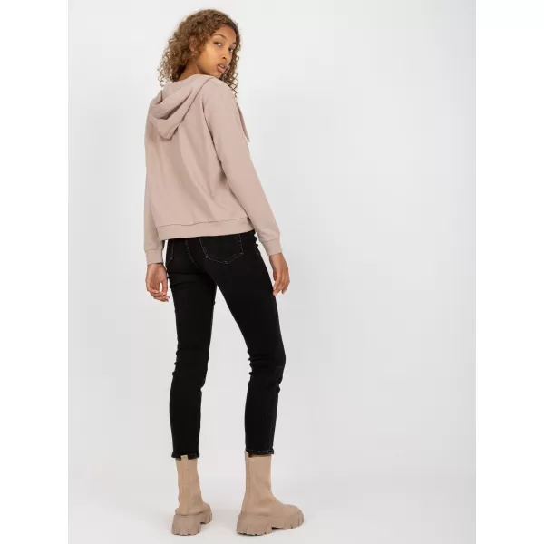  Dámska mikina BASIC FEEL GOOD B-002.65 DARK BEIGE 