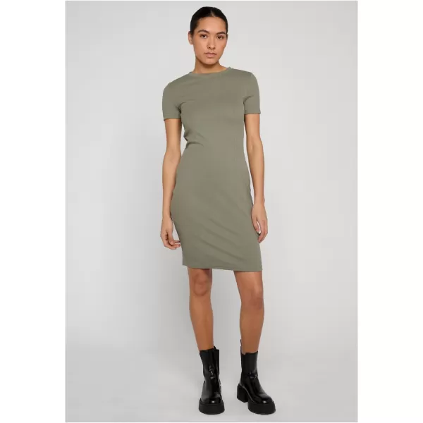  Dámske šaty URBAN CLASSICS TB8275 PALE OLIVE 