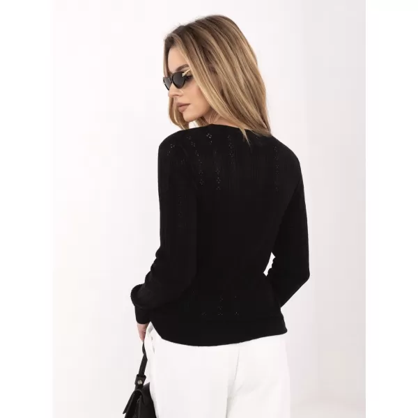 Dámsky sveter SUBLEVEL D90186AK90993A BLACK 