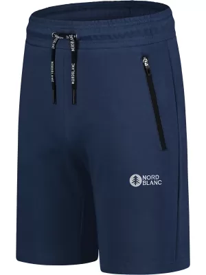Pánske bavlnené kraťasy NORDBLANC RELAXEDFIT NBSPM8254 MODRÁ