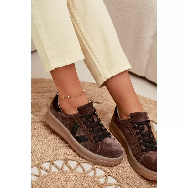  Dámske tenisky VINCEZA 79597 BROWN 